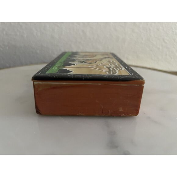 Trinket Dish Stash Box Hand Carved Hand Painted Kisii Soapstone Made In Kenya - Picture 5 of 7